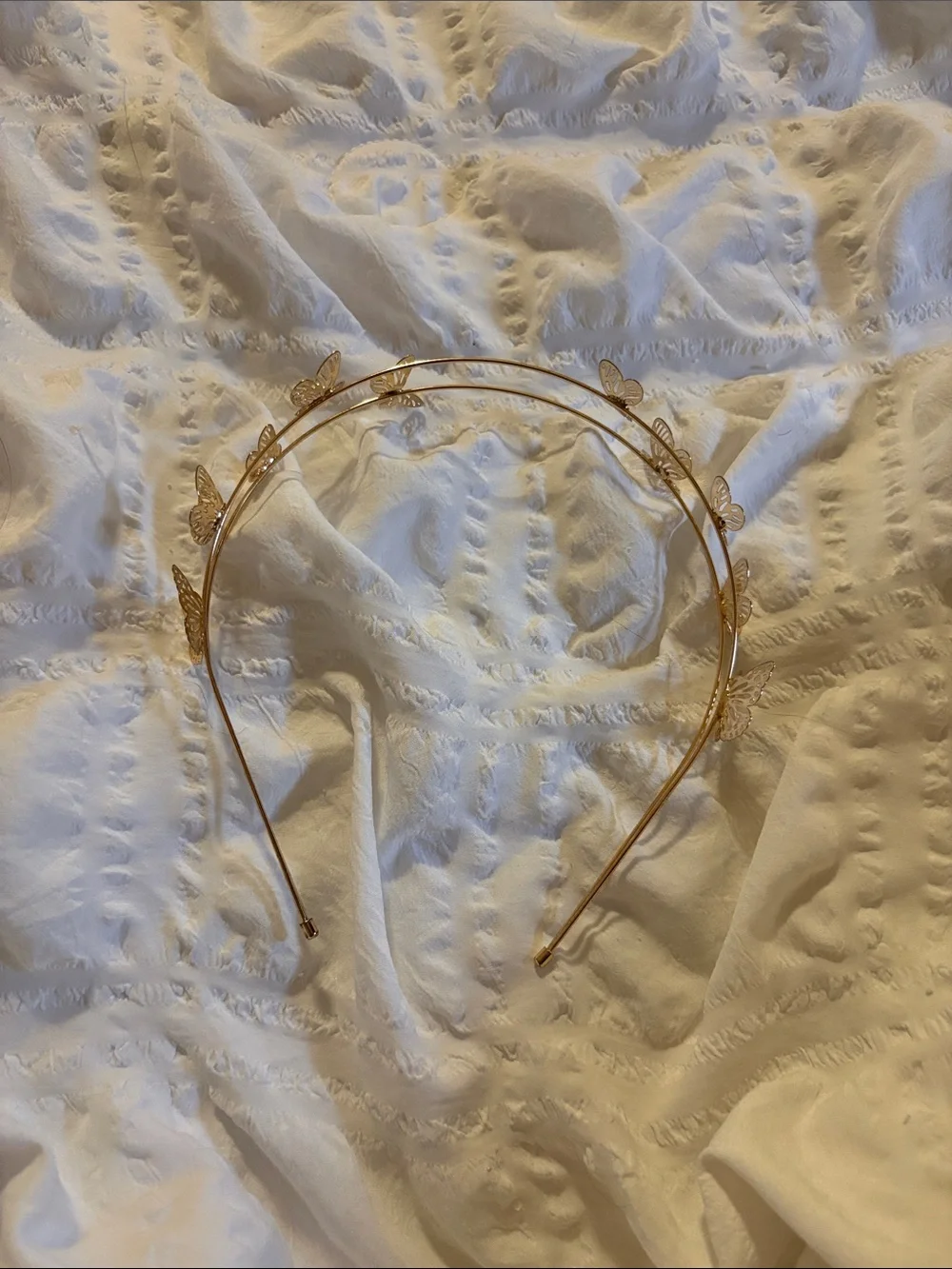 Gold Butterfly Double-Band Headband - Women Accessories